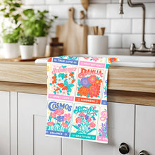 Load image into Gallery viewer, Vintage Seed Packets Cotton Tea Towel
