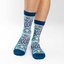 Load image into Gallery viewer, Women's So Many Book So Little Time Socks: Shoe Size 5-9
