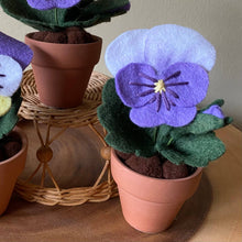 Load image into Gallery viewer, Pansy Felt Forever Flower: Sangria
