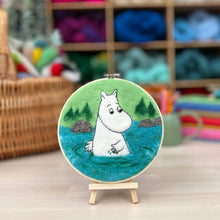 Load image into Gallery viewer, Moomintroll Dipping Needle Felt Craft Kit
