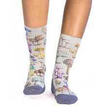 Load image into Gallery viewer, Women's Morphology of Mushrooms Socks: Shoe Size 5-9

