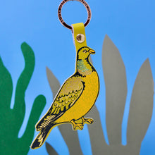 Load image into Gallery viewer, Feral Pigeon Key Fob: Cornflower
