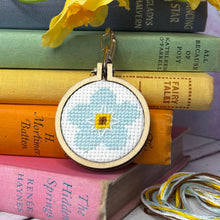 Load image into Gallery viewer, Forget-Me-Not! Mini Matchbox Cross Stitch Kit
