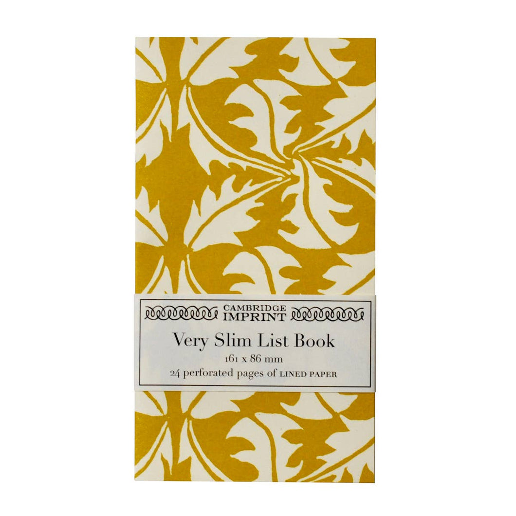 Very Slim List Book Dandelion Turmeric
