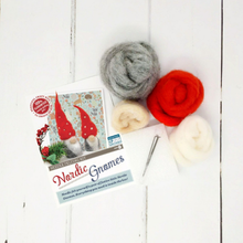 Load image into Gallery viewer, Nordic Gnomes Needle Felting Craft Kit
