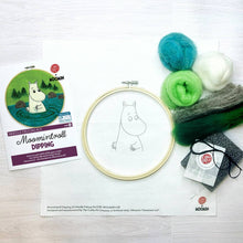 Load image into Gallery viewer, Moomintroll Dipping Needle Felt Craft Kit
