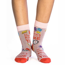 Load image into Gallery viewer, Women's So Many Books So Little Time Socks: Shoe Size 5-9
