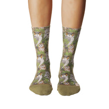 Load image into Gallery viewer, Women's Staring Owls Socks: Shoe Size 5-9
