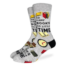 Load image into Gallery viewer, Men's So Many Books So Little Time Socks: Shoe Size 7-12
