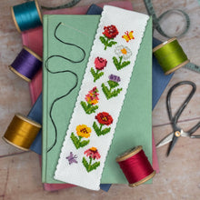 Load image into Gallery viewer, Cottage Garden Cross Stitch Bookmark Kit
