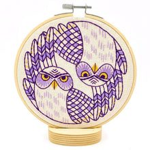 Load image into Gallery viewer, Burrowing Owls Complete Embroidery Kit
