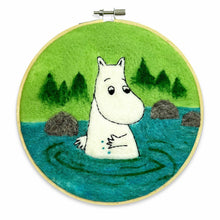 Load image into Gallery viewer, Moomintroll Dipping Needle Felt Craft Kit
