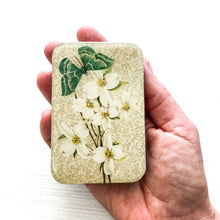 Load image into Gallery viewer, Green Moth and Dogwood Notions Tin: Large
