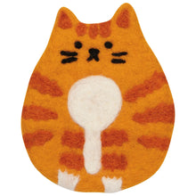 Load image into Gallery viewer, Cat Club Felt Coasters Set of 4 Assorted
