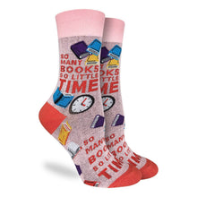 Load image into Gallery viewer, Women's So Many Books So Little Time Socks: Shoe Size 5-9
