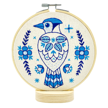 Load image into Gallery viewer, Blue Jay Complete Embroidery Kit
