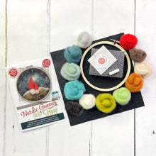 Load image into Gallery viewer, Gnomes in a Hoop Needle Felting Craft Kit

