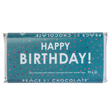 Load image into Gallery viewer, Happy Birthday Dark Chocolate Peace Bar - 92g
