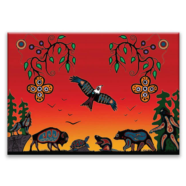 Cody Houle Seven Grandfather Teachings Magnet