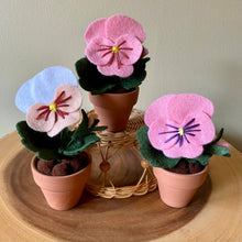 Load image into Gallery viewer, Pansy Felt Forever Flower: All Purple
