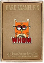Load image into Gallery viewer, Whom Owl Enamel Pin
