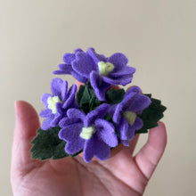 Load image into Gallery viewer, Primrose Felt Forever Flower (February Birth Month Flower): Purple
