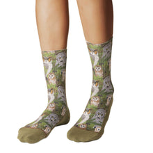 Load image into Gallery viewer, Women's Staring Owls Socks: Shoe Size 5-9
