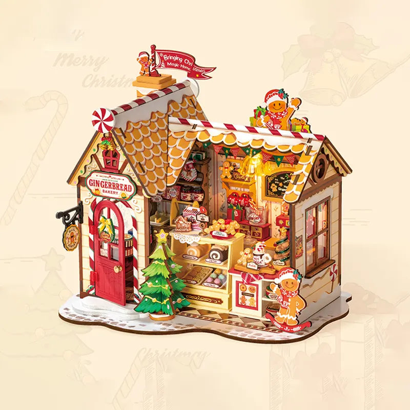 Gingerbread House 3D Model Kit