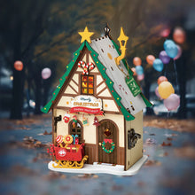 Load image into Gallery viewer, Twinkling Christmas House DIY Miniature 3D Wooden Kit
