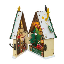 Load image into Gallery viewer, Twinkling Christmas House DIY Miniature 3D Wooden Kit
