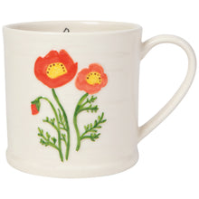 Load image into Gallery viewer, Poppy Embossed Mug
