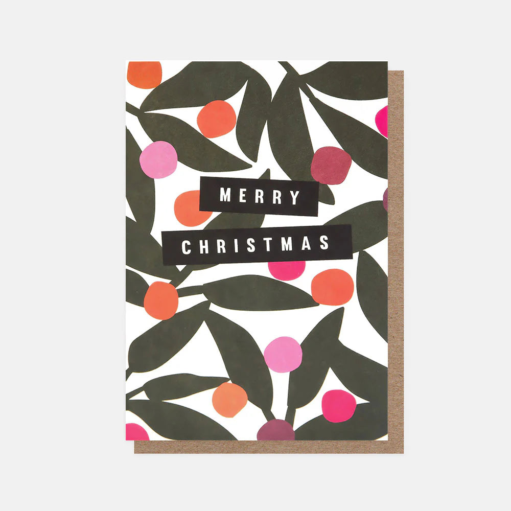 Berries & Foliage Small Christmas Card Pack of 10
