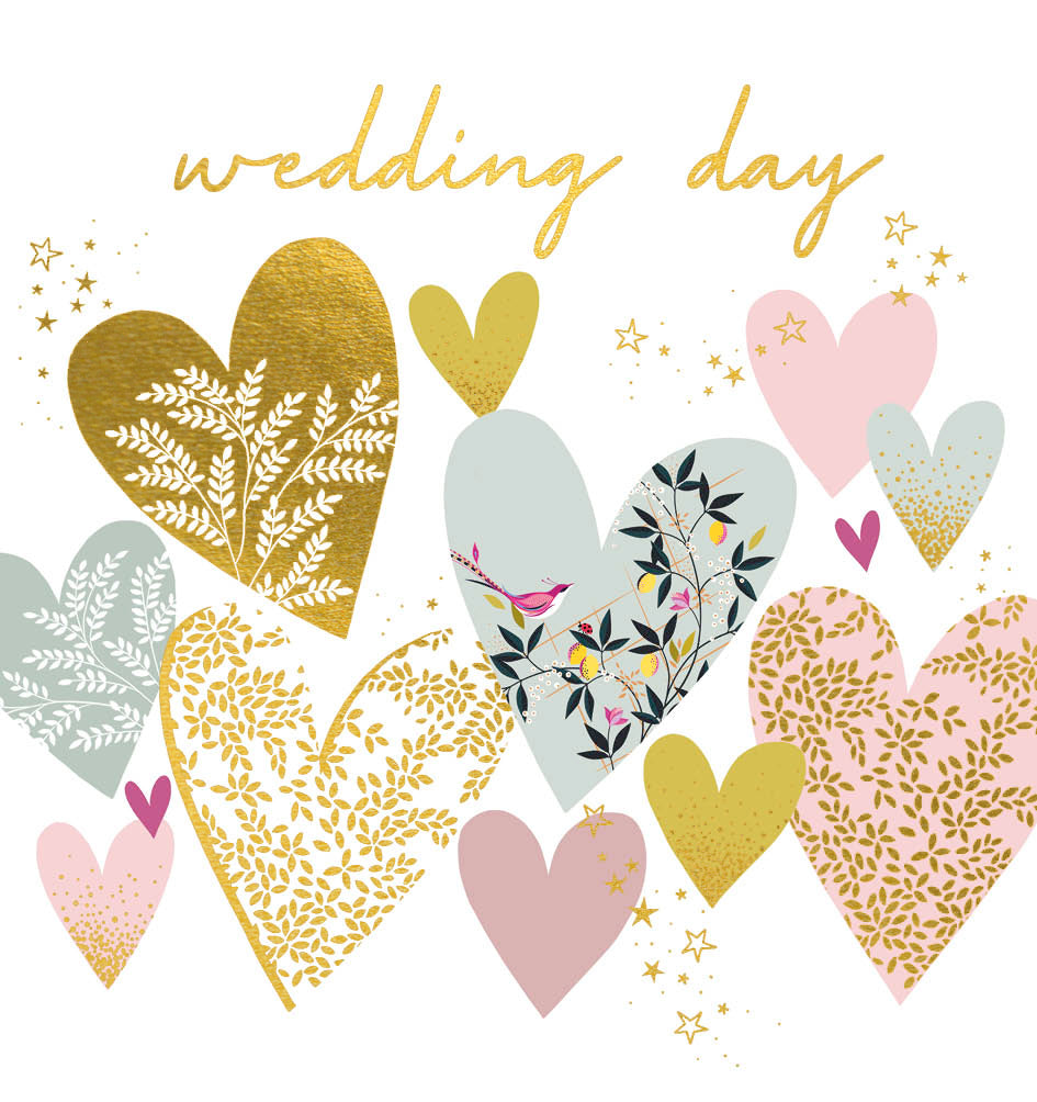 Wedding Day Hearts Card