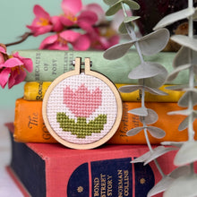 Load image into Gallery viewer, You're Blooming Lovely! Mini Matchbox Cross Stitch Kit
