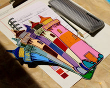 Load image into Gallery viewer, Lighthouse Bookmark: Peach
