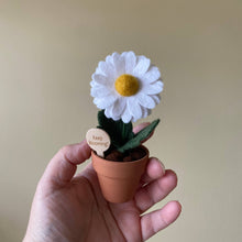 Load image into Gallery viewer, “Keep Blooming” Emotional Support Handmade Felt Flowers: Daisy
