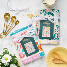 Load image into Gallery viewer, Edible Flowers Cotton Tea Towel
