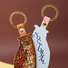 Load image into Gallery viewer, Nocturnal Owl Key Fob: Pale Pink
