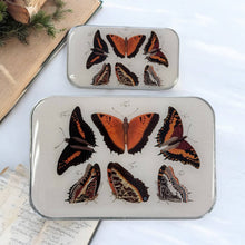 Load image into Gallery viewer, Orange Butterflies Notions Tin: Small
