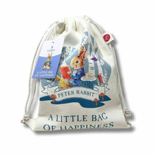 Load image into Gallery viewer, Peter Rabbit 'Bag of Happiness' Drawstring Bag
