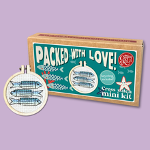 Load image into Gallery viewer, Packed with Love! Mini Matchbox Cross Stitch Kit
