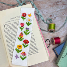 Load image into Gallery viewer, Cottage Garden Cross Stitch Bookmark Kit
