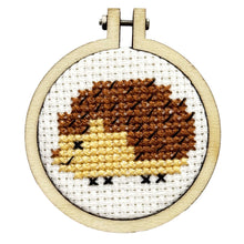 Load image into Gallery viewer, 'Sending a hedgehug' Mini Matchbox Cross Stitch Kit
