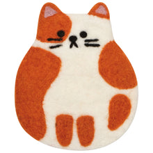 Load image into Gallery viewer, Cat Club Felt Coasters Set of 4 Assorted
