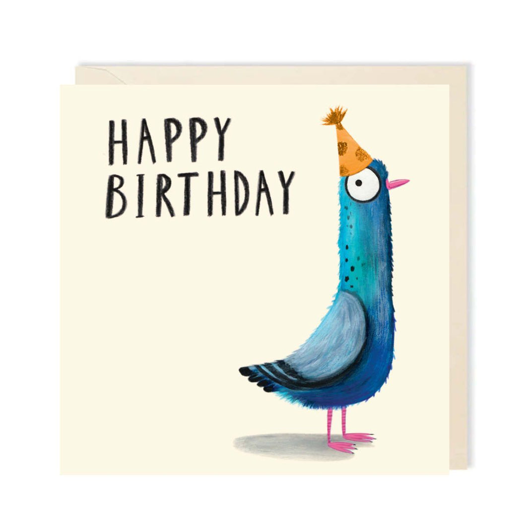 Happy Birthday Pigeon Card