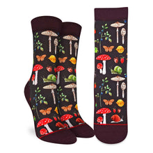 Load image into Gallery viewer, Women's Mushrooms, Snails and Bugs Socks: Shoe Size 5-9
