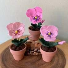 Load image into Gallery viewer, Pansy Felt Forever Flower: Peach
