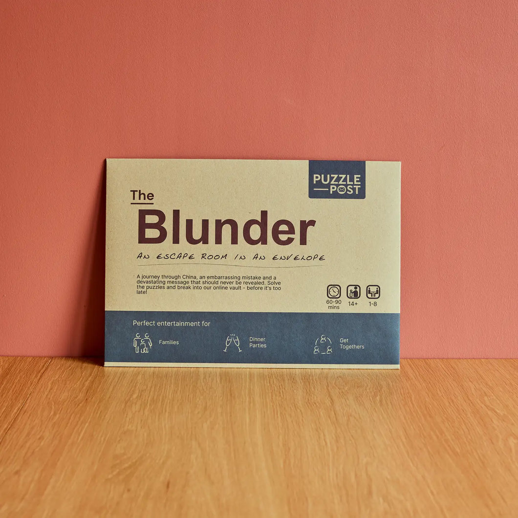 The Blunder: An Escape Room in an Envelope