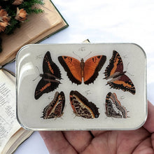 Load image into Gallery viewer, Orange Butterflies Notions Tin: Small
