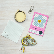 Load image into Gallery viewer, Forget-Me-Not! Mini Matchbox Cross Stitch Kit
